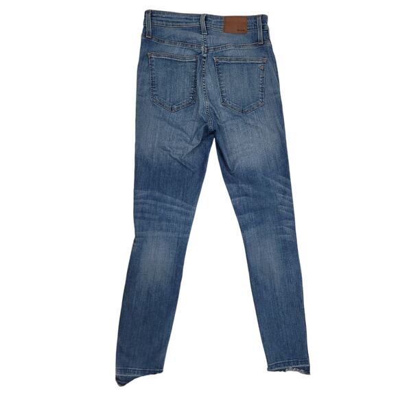 Madewell Curvy High-Rise Distressed Skinny Jeans: Drop Step-Hem Edition Size 27 - Picture 2 of 8